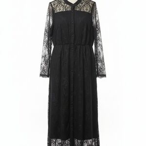Elegant Black Lace Dress